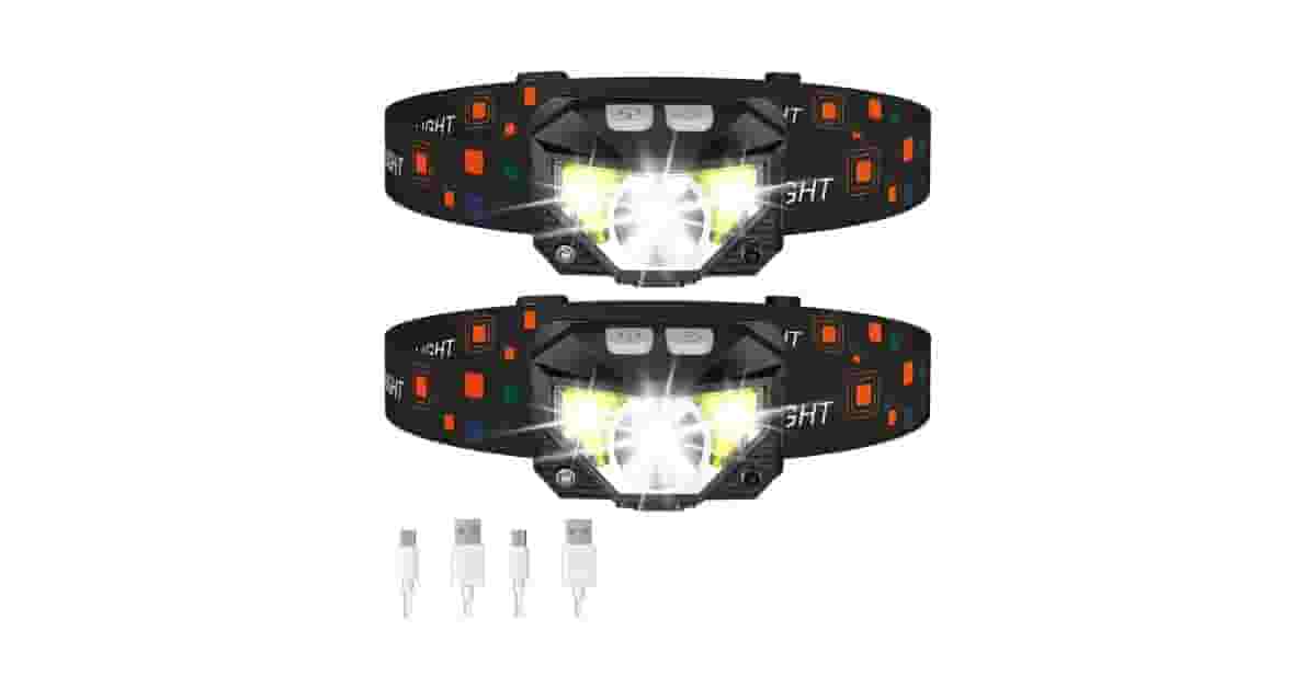 Melhor Lanterna de Cabeça Recarregável: Sensor de Movimento e Potência