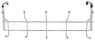 Cabideiro de Porta em Metal com 10 Ganchos, Prata, 24 x 9 x 6,5 cm