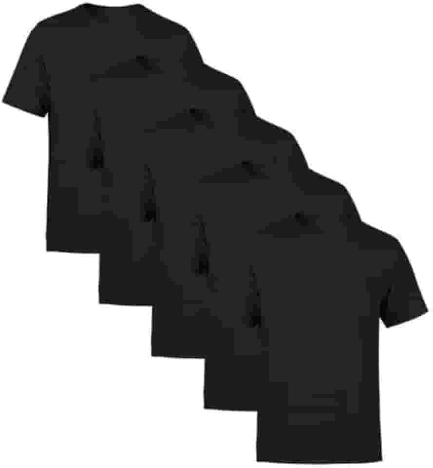 Kit 5 Camisetas Masculinas Algodão Premium Básicas Lisas