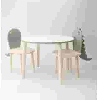 Mesa com 2 cadeiras em MDF modelo dinossauro