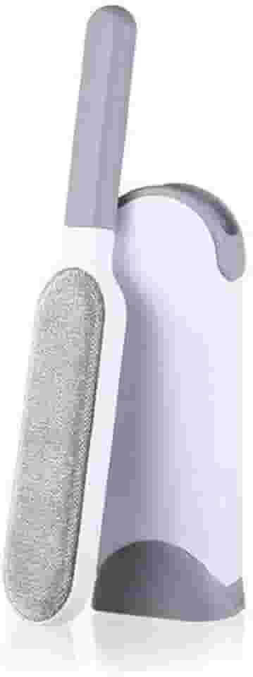 Escova Mágica Removedora de Pelos Dupla Face para Roupas, Sofás e Pets Portátil com Base Autolimpante