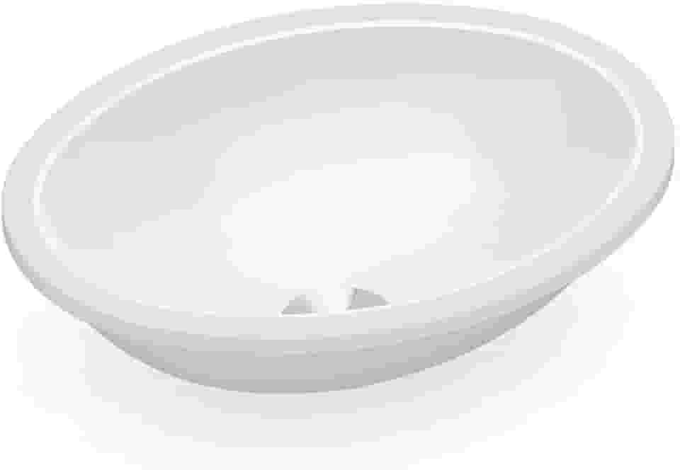 Cuba de Embutir para Banheiro Oval 39x30cm Branco - Celite