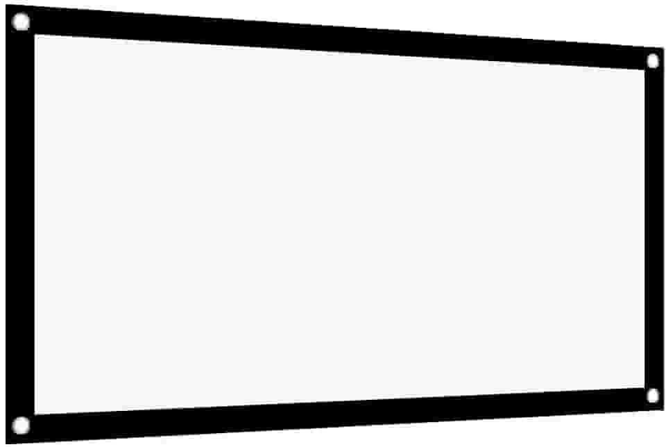 Tela de projetor de 100 polegadas, telas de projetor laváveis 4K HD 16:9, tela widescreen dobrável anti-vinco, tela de projetor portátil para filmes, home theater, ambientes internos e externos