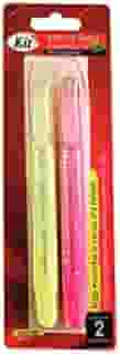 Marca Texto Kit Gel Profissional com 2 Amarelo/Rosa, Kit