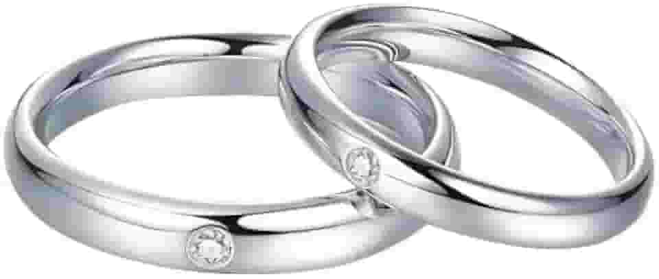Aliança Compromisso Namoro Prata Ajustável Pedra Brilhante