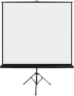 Tela De Projeção C/Tripé 1,80X1,80M 97 Polegadas Retrátil - Multilaser, AC354, Branco