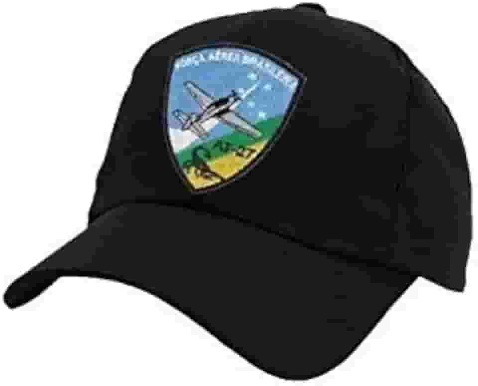 Boné Fab At 27 Força Aérea Brasileira Preto Ajustável Esportivo Militar Adulto Unissex