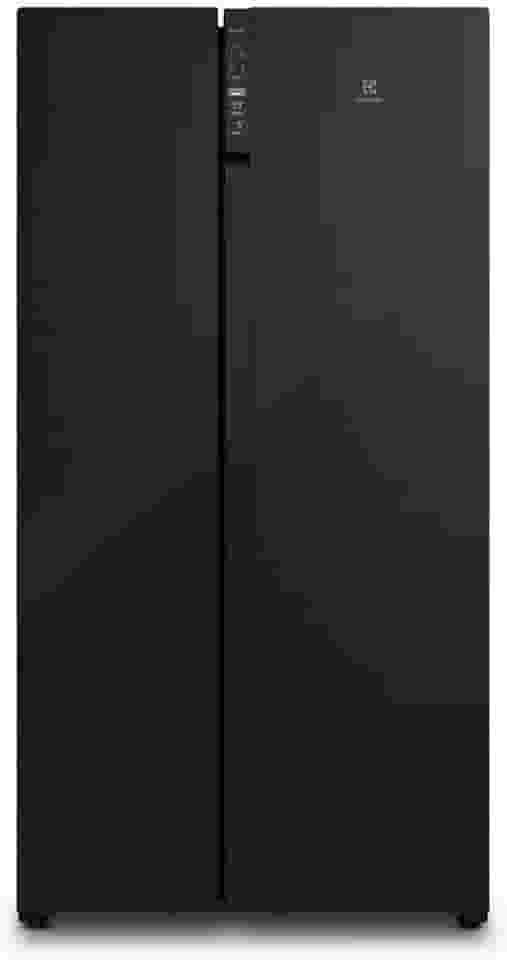 Electrolux Geladeira Electrolux Frost Free Inverter 531L Efficient AutoSense Side by Side Vidro Preto (ES5GB) 127V