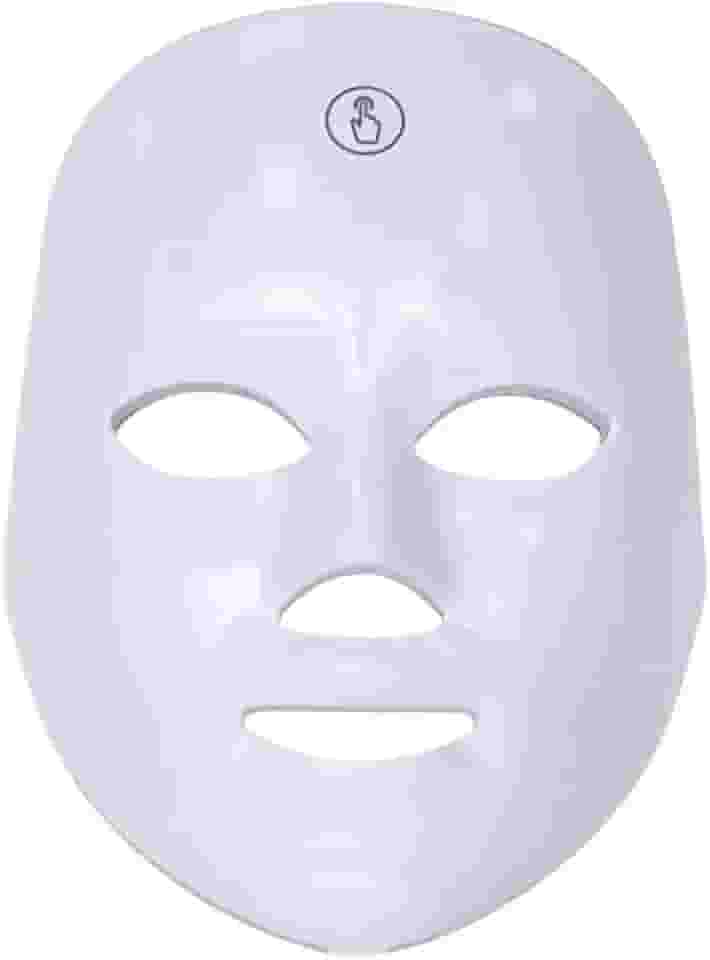 Branco Led Facial, Mascara Led, Mascara de Facial, Tratamento Fototerapia Estética 2 Cores