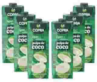 Água de Coco com Polpa de Coco 1L- Copra - Kit 6 Unidades
