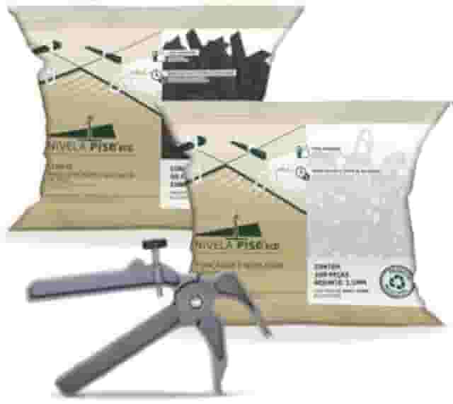 Kit Piso Porcelanato 500 Espaçadores + 100 Cunhas + Alicate Nylon (1 mm)