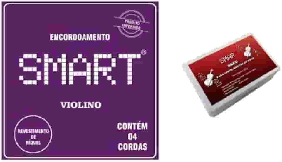 Encordoamento De Violino 4 cordas Smart e Breu Kit