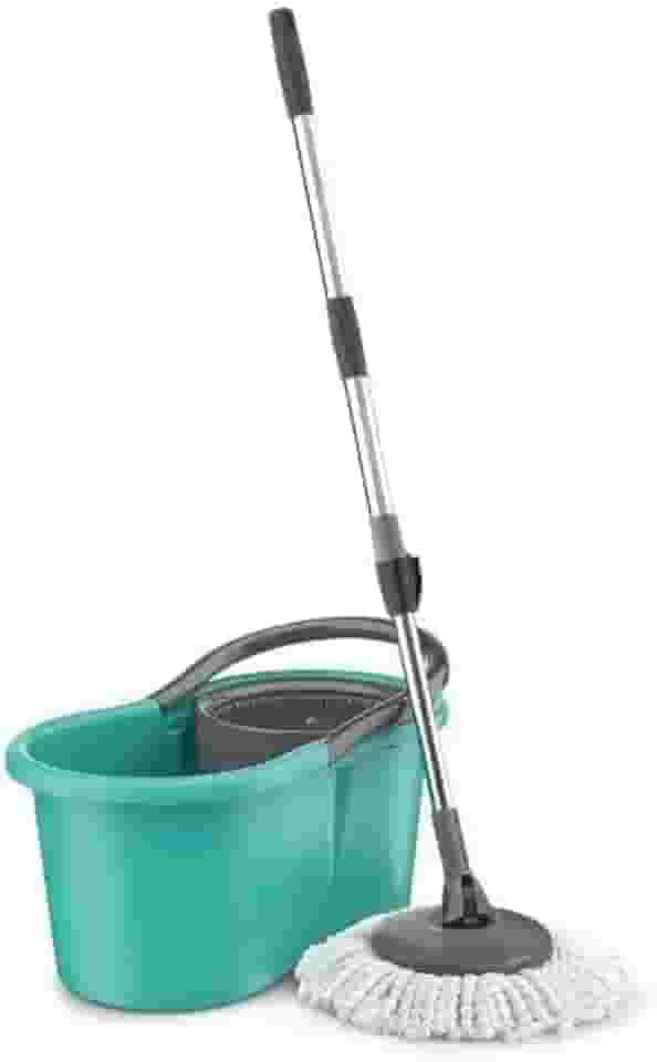 Mop Giratório, balde com 12 litros. Refis de Microfibra para Limpeza Lava e Seca - Premium