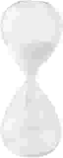 Ampulheta Decorativa de Vidro, Temporizador de Areia de 5 e 15 Minutos (Branco 5 Minutos)