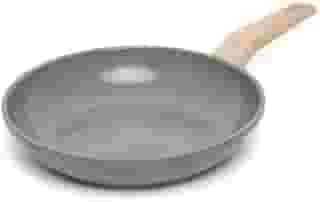 OSTER Frigideira Antiaderente de Cerâmica 24cm Marble Edition - Construção em Alumínio e Revestimento Duplo de Cerâmica, Cabo Revestido em Silicone, Compatível com Indução - Dark Grey