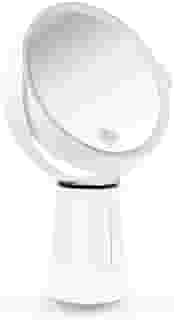 Espelho de Aumento 10X com Led Duplo, Branco, Klass Vough