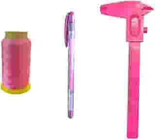 Kit design Sobrancelhas - Linha, paquímetro e caneta Rosa