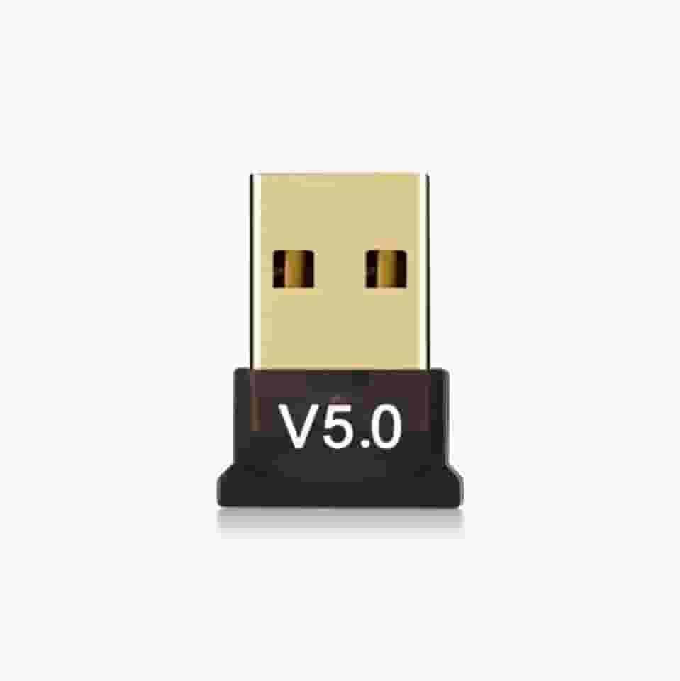 Adaptador USB Bluetooth 5.0 Receptor Conexão Estável Para PC e Notebook Compatível Com Fone De Ouvido Gamepad Impressora Mouse Teclado Windows Linux