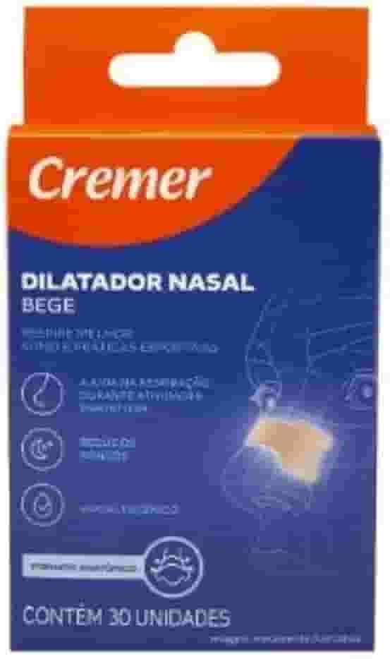 Dilatador Nasal Bege Com 30 Unidades