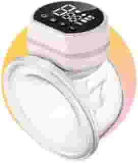 Bomba De Tirar Leite Mama Portátil P1 Mãos Livres Elétrica Sem BPA 3 Modos 10 Níveis de Sucção Conforto Coletor de Leite de Amamentação, 24mm, Rosa