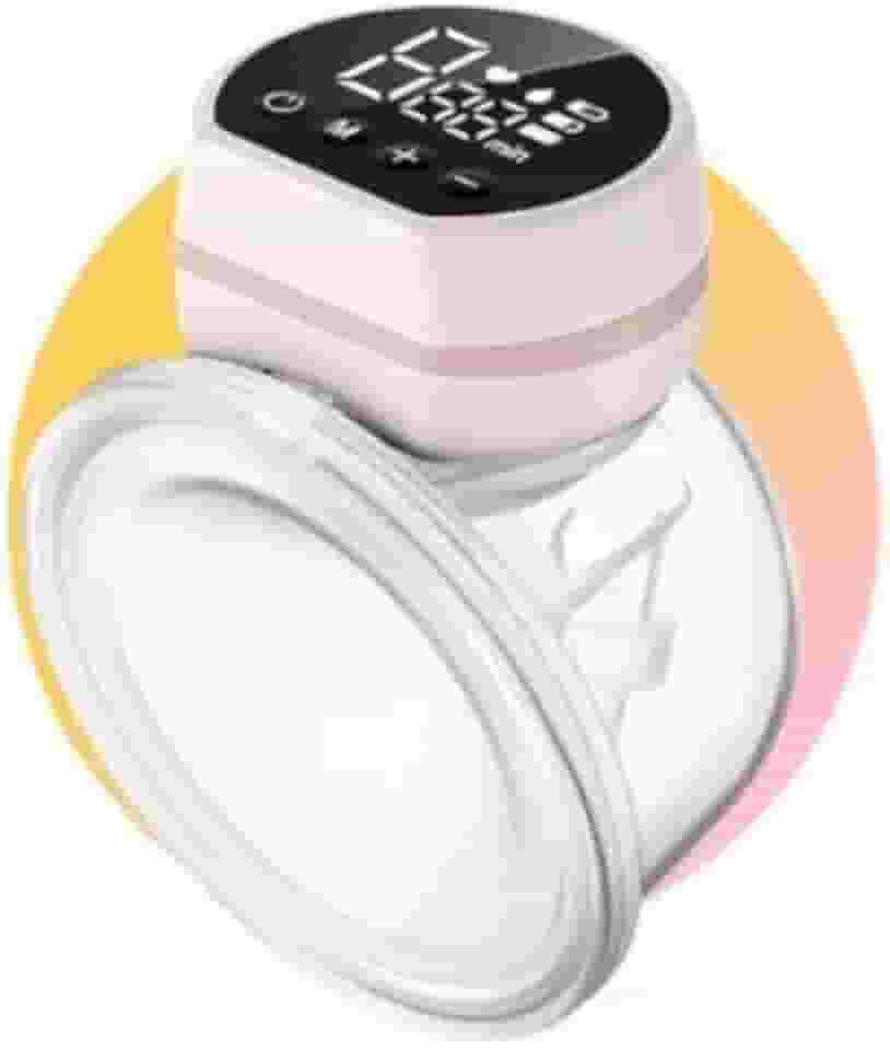 Bomba De Tirar Leite Mama Portátil P1 Mãos Livres Elétrica Sem BPA 3 Modos 10 Níveis de Sucção Conforto Coletor de Leite de Amamentação, 24mm, Rosa