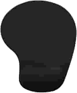 Mouse Pad Ergonômico com Apoio de Punho, Reduz a Tensão na Mão, Antiderrapante, Minimalista, Escritório, Gamer, Trabalho, Linha Super Premium Cor Preto