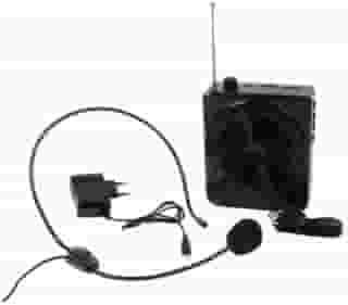 Kit Microfone Professor Radio Microfone Megafone Amplificador Voz