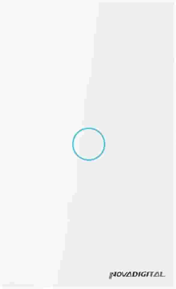 Interruptor inteligente Zigbee 3.0 Touch Screen 1 Botão NovaDigital by Tuya