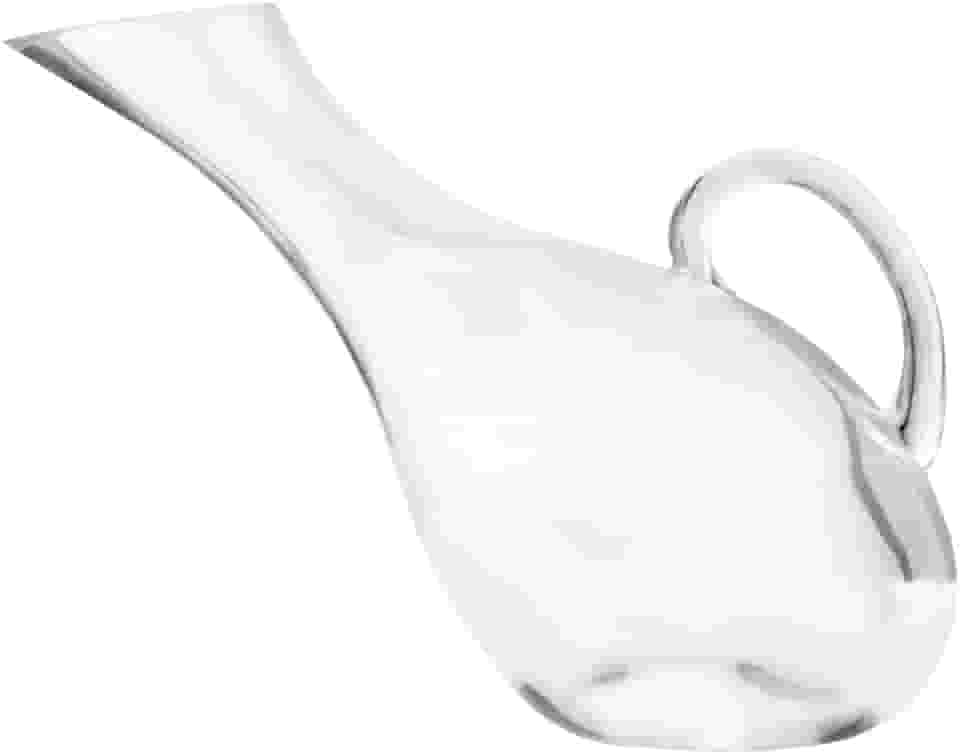 Mimo Style Decanter Para Vinho Com Alça Inclinado e Capacidade de 1,7 Litros, Útil Para Vinho Tinto ou Branco, Limpa Impurezas Deixando Sua Bebida Mais Pura, Produzido em Vidro de Excelente Qualidade