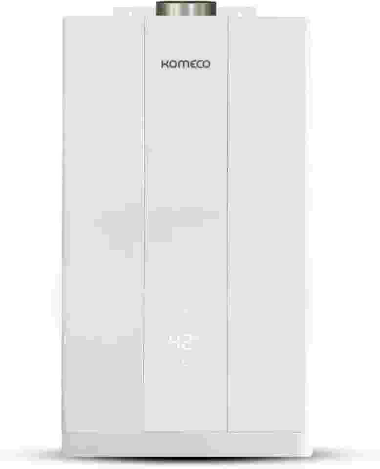 Aquecedor De Água A Gás Komeco Ko 26 Wh Home 26 Litros Branco Digital Bivolt Gás GLP