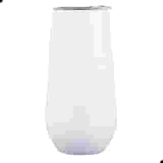 Copo Champanhe Espumante Vinho Drink 180ml Aço Inox Luxo (BRANCO)
