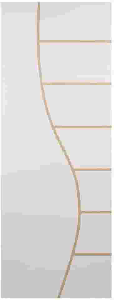 Folha de Porta Madeira Decorada 210x80cm Espessura 3,5cm Cantareira Mgm Branco