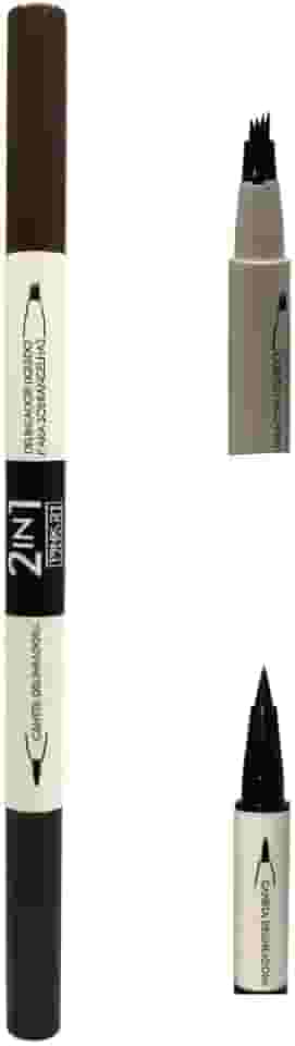 delineador sobrancelha caneta 2x1