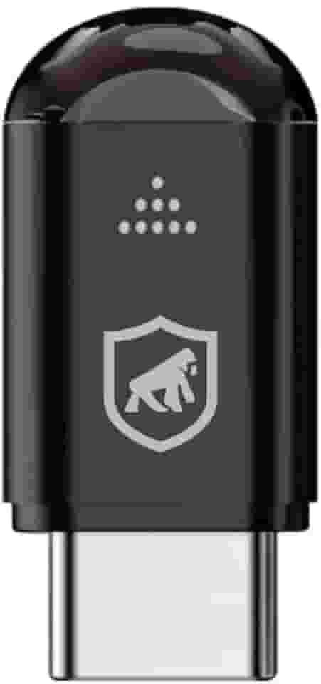 Gshield Controle Remoto Adaptador Infravermelho Universal de Celular Android para Eletrônicos com Alcance de 10 Metros e Case para Chaveiro, Mini Armor (Tipo C, Preto)