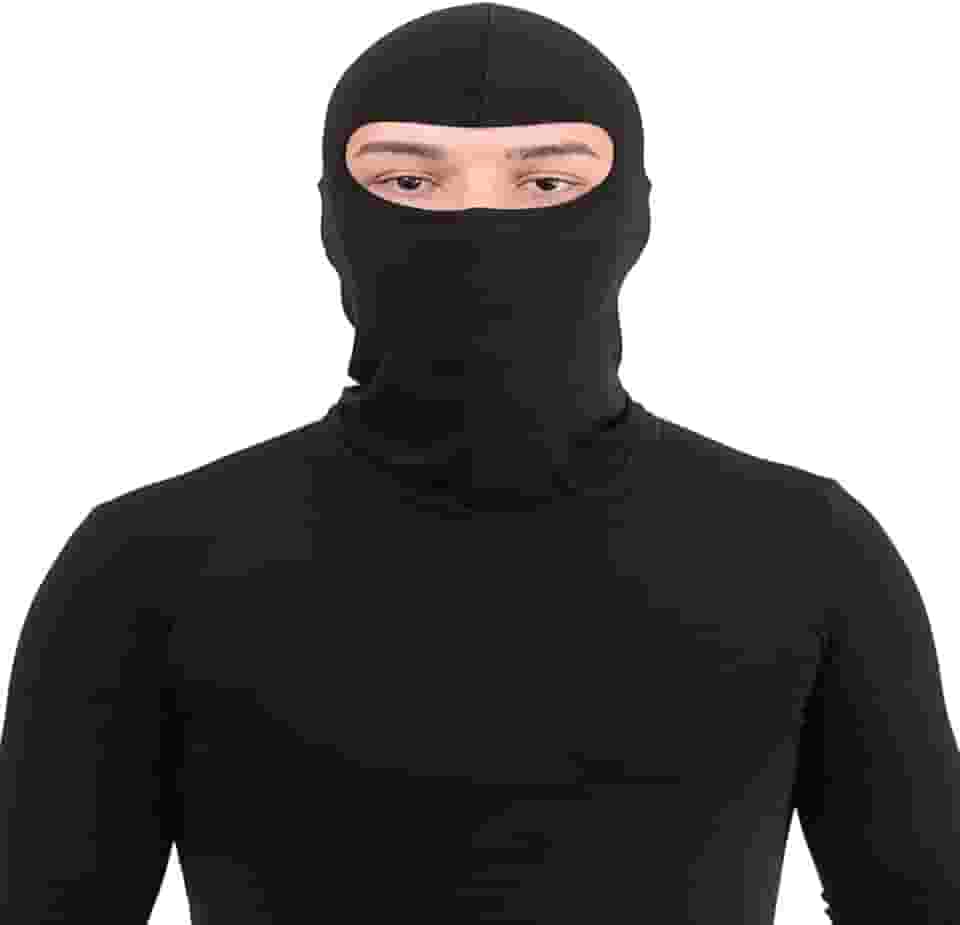 Touca Para Motoboy Balaclava Touca Ninja Motoqueiro, Máscara, Bandana,Touca Tática (PRETO)