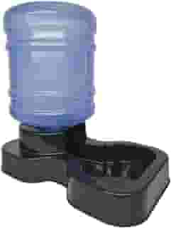 Bebedouro Pet Automático Grande Porte Com Bombona Galão de 10 Litros Cães e Gatos (Preto)