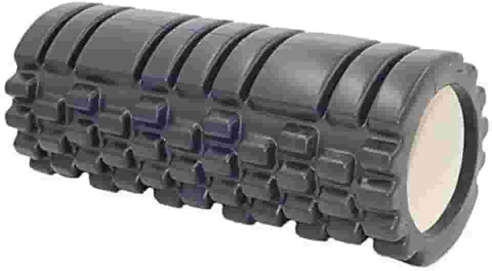 Rolo Massagem Liberação Miofascial Foam Roller Soltura Yoga Pilates - Preto
