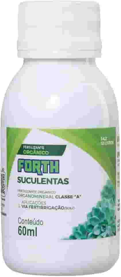 Forth Suculentas, Fertilizante, Foliar, Fertirrigação, NPK + Micronutrientes, Líquido, Orgânico, Concentrado, Nutrição Balanceada, 60ml