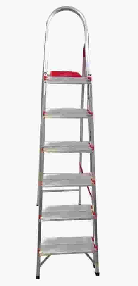 Escada de Alumínio 6 Degraus Duplos Prática Art Factory