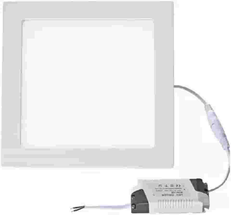 Plafon 25W Luminária Embutir LED Painel QUADRADO Slim Branco Frio 6500K