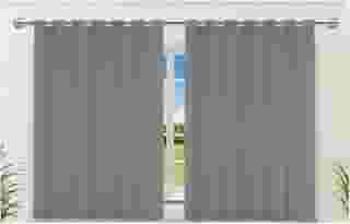 ' Cortina Blackout Para Sala Quarto Cozinha 200x140 cm Pelicula corta luz Alças para Varão, Cortina em PVC Antimofo Fácil Limpeza Cortina 2 metros por 1 metro e 40 centímetros (Não Acompanha Varão) '