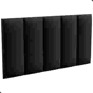 Cabeceira Estofada Modulada Solteiro Cabeceira para Cama Solteiro 100cm (PRETO)