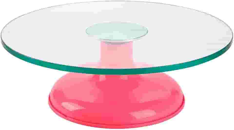 Bailarina Profissional de Vidro Temperado para Decoração de Bolos - SilverChef (Rosa)