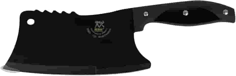 Cutelo Lamina Aço Inox Escurecido Inoxidável Faca De Corte Para Carnes Cozinha Açougueiro Churrasco Black Profissional