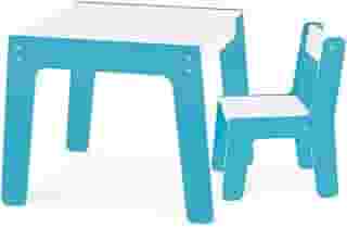 Conjunto Mesa + Cadeira Infantil Azul - Junges