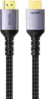 Geonav Cabo HDMI 2.1 Ultra High Speed, Suporta resolução 8K a 60Hz ou 4K a 120Hz, 2 metros, nylon trançado reforçado, HDMI2120, Cinza