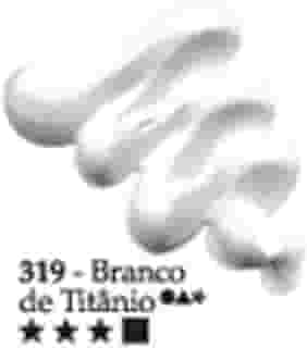 Tinta a Óleo Para Telas, Acrilex, Branco de Titânio, 20 ml