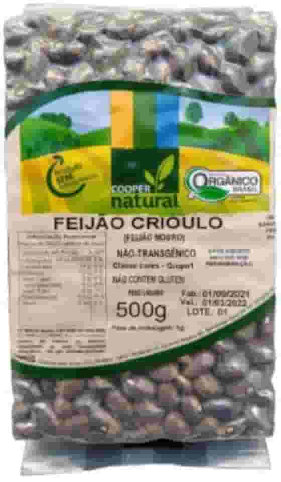 Feijão Crioulo Orgânico Coopernatural 500g