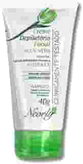 Creme Depilatório Facial Neorly Aloe Vera com Vitamina A 40g remove pelos do rosto de forma suave e eficaz hidrata enquanto depila indicado para todos os tipos de pele dermatologicamente testado