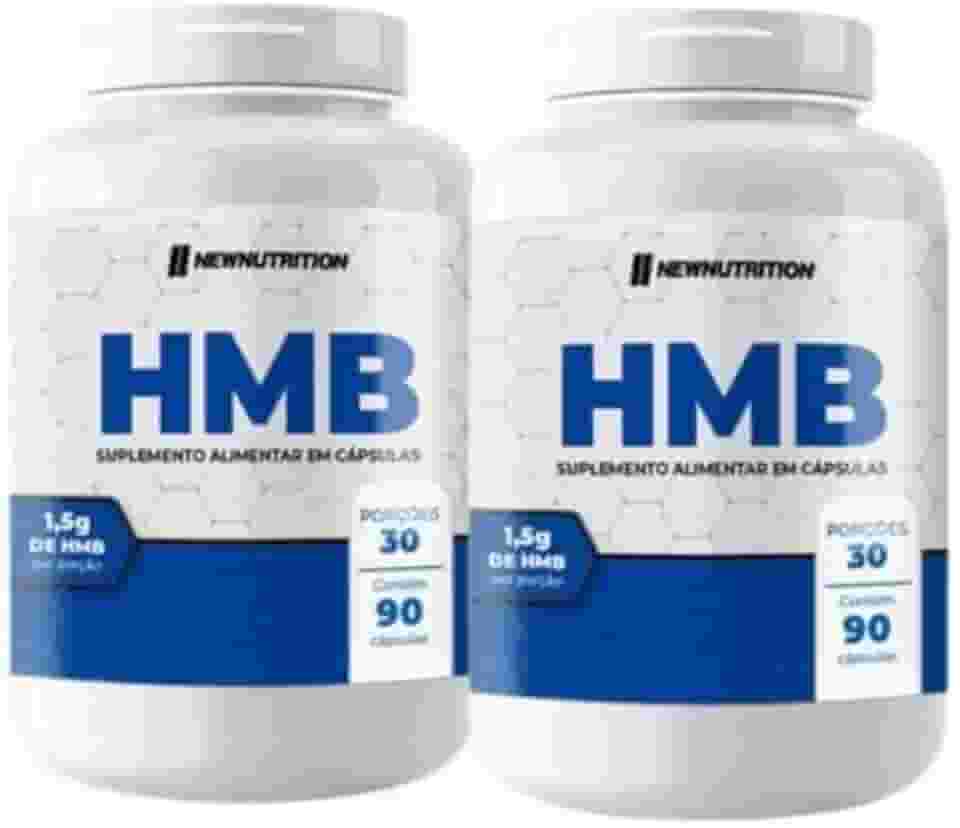 Kit com 2 Frascos HMB Suplemento 90 Cápsulas por Frasco